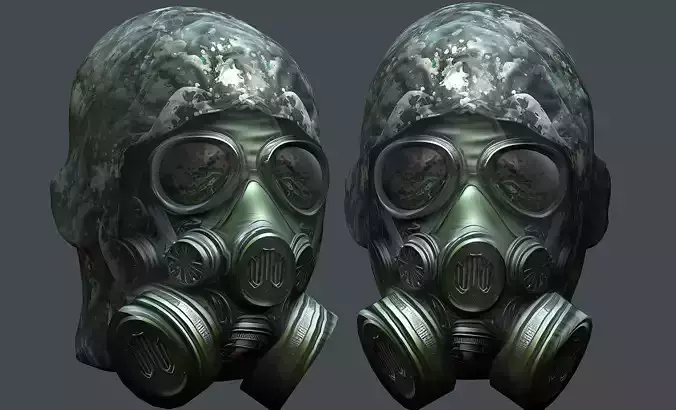 Helmet 3d model military combat Military Low-poly