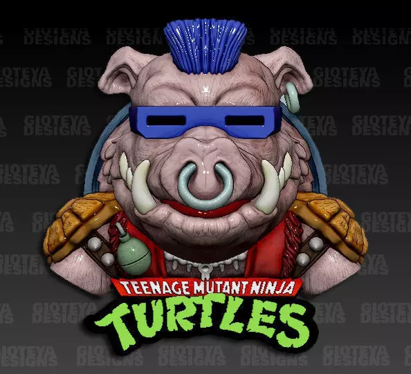 TMNT Bebop 3D model_0