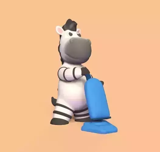 Zebra Vacuum Cleaner 3D print model