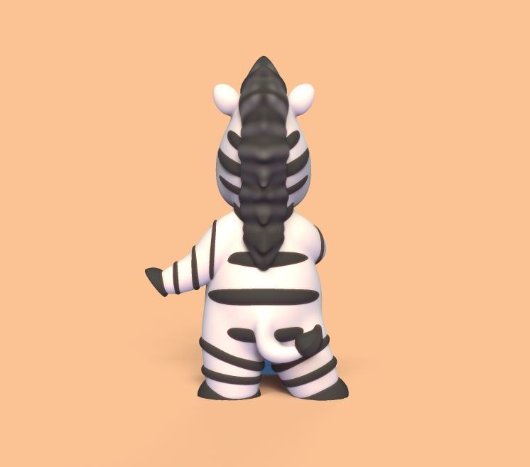 Zebra Vacuum Cleaner 3D model 3D printable CGTrader