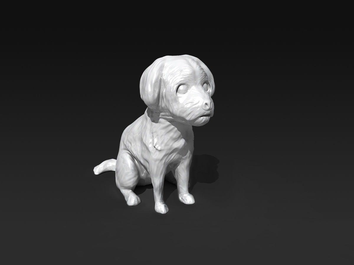 Cute Maltese 3D print model_2