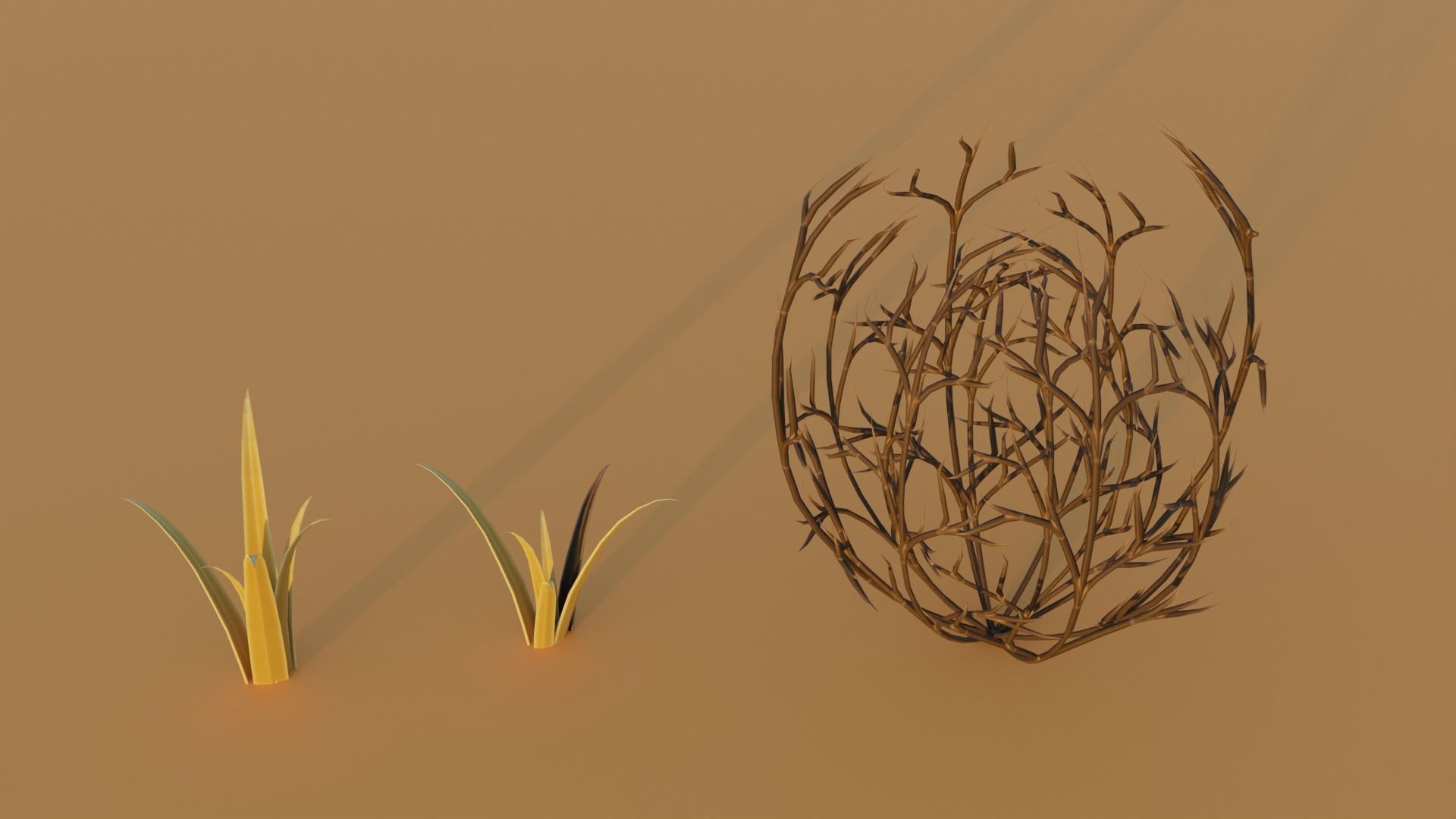 Low Poly Desert Pack 3D model_17