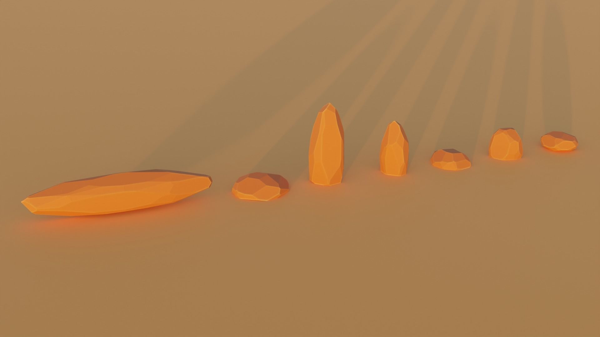 Low Poly Desert Pack 3D model_10