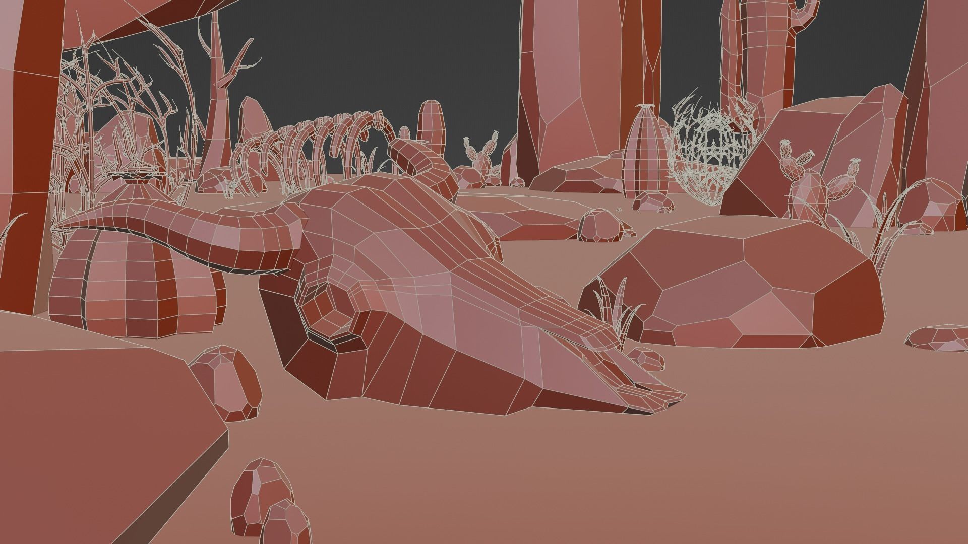 Low Poly Desert Pack 3D model_23