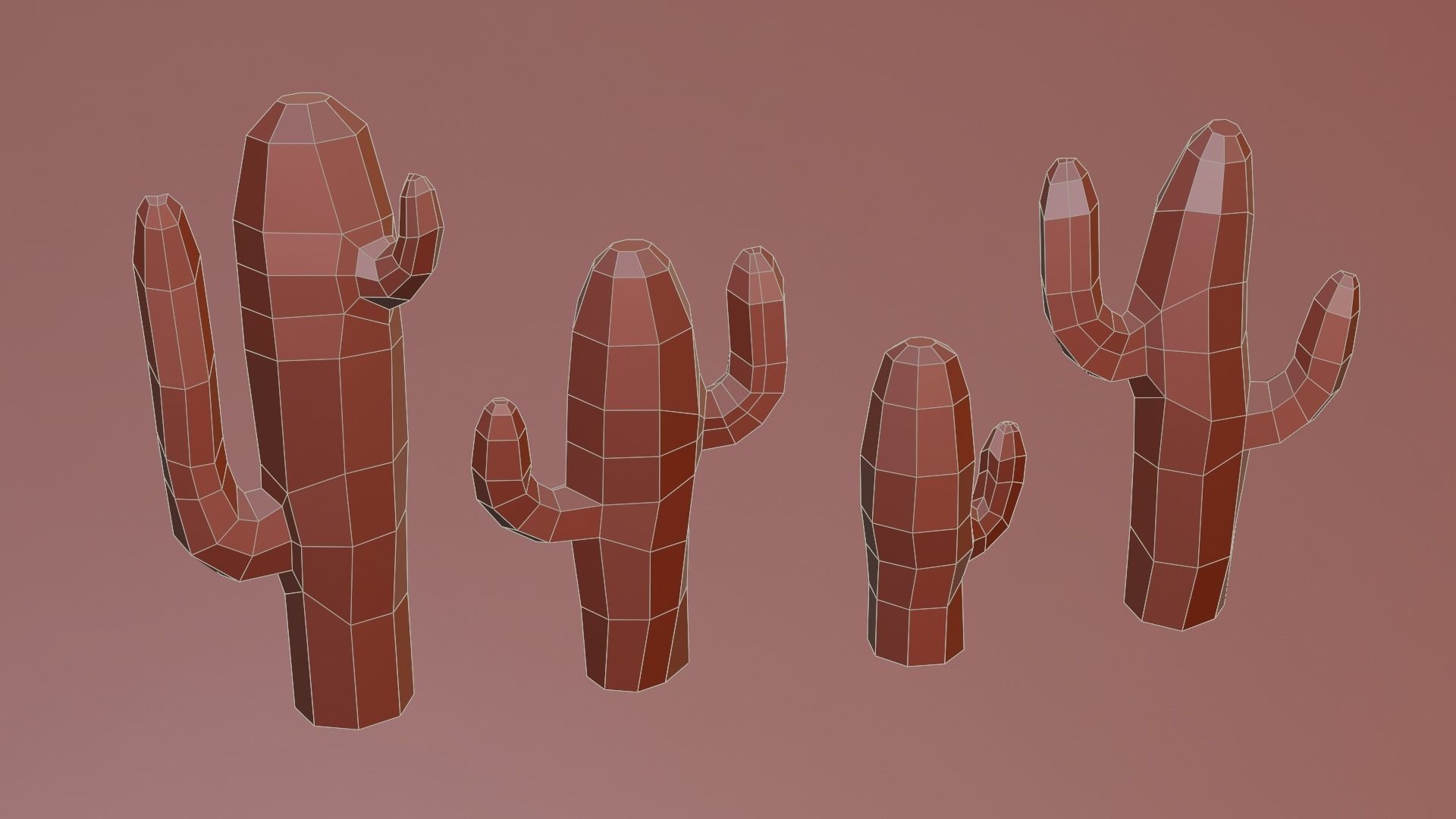 Low Poly Desert Pack 3D model_41