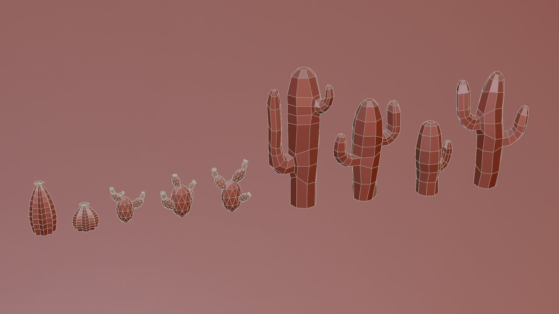 Low Poly Desert Pack 3D model_40