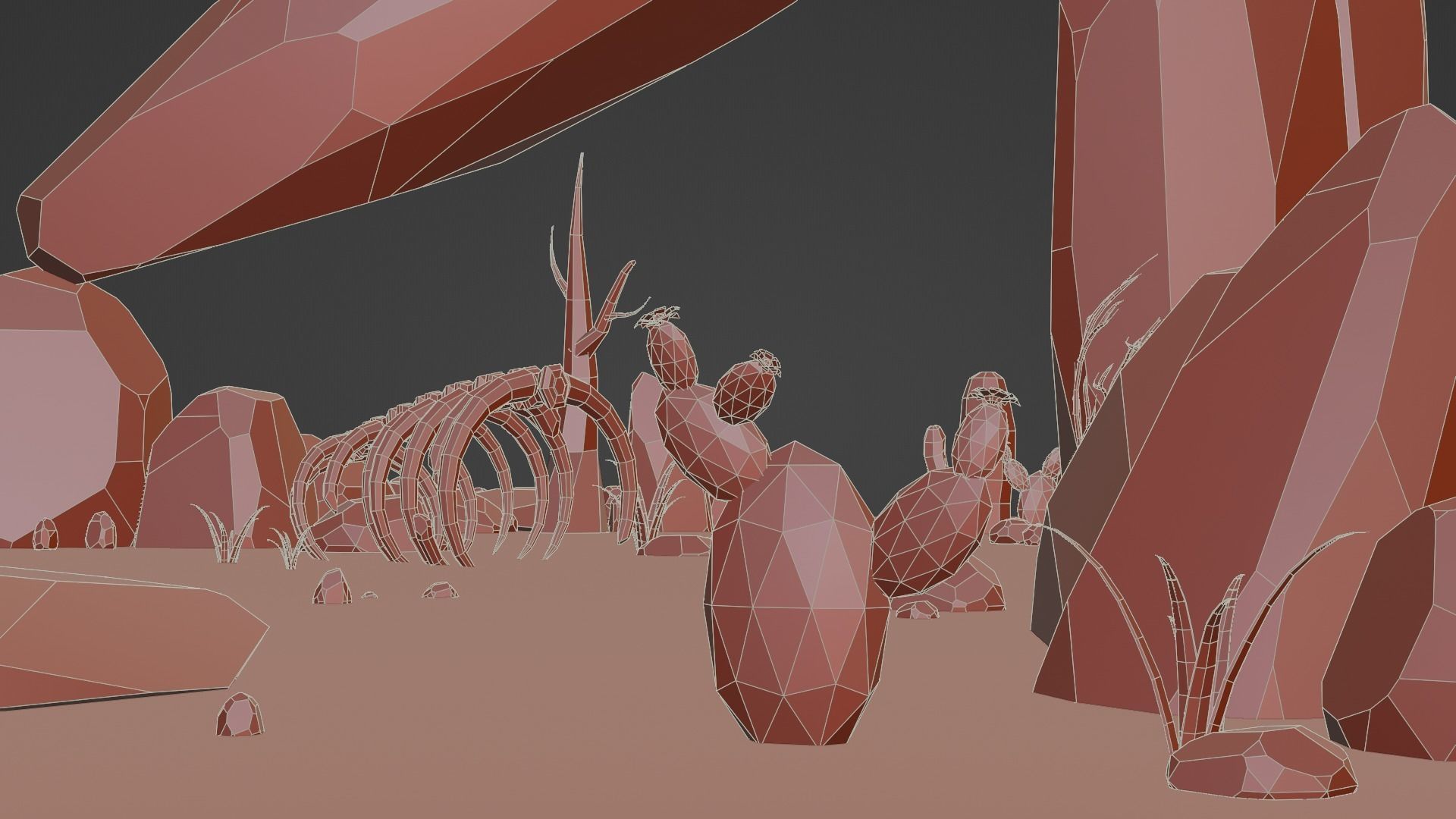 Low Poly Desert Pack 3D model_20