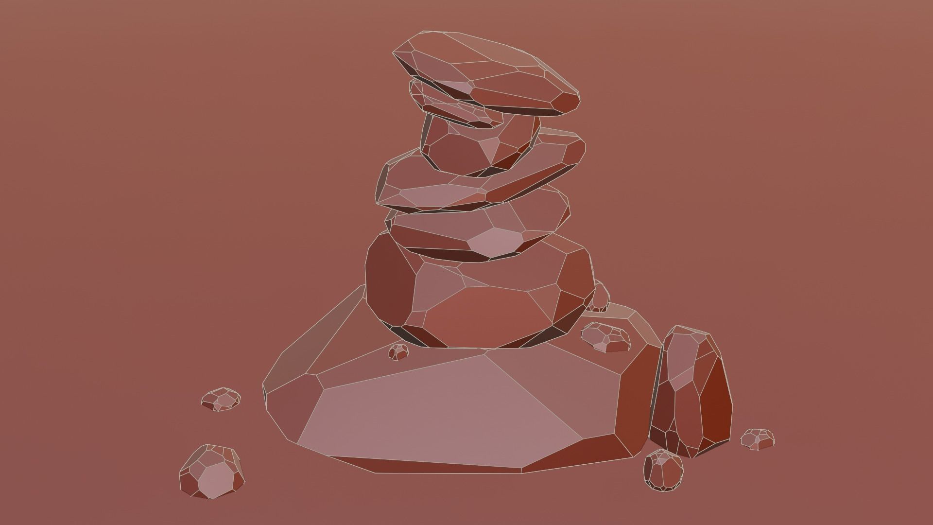 Low Poly Desert Pack 3D model_27