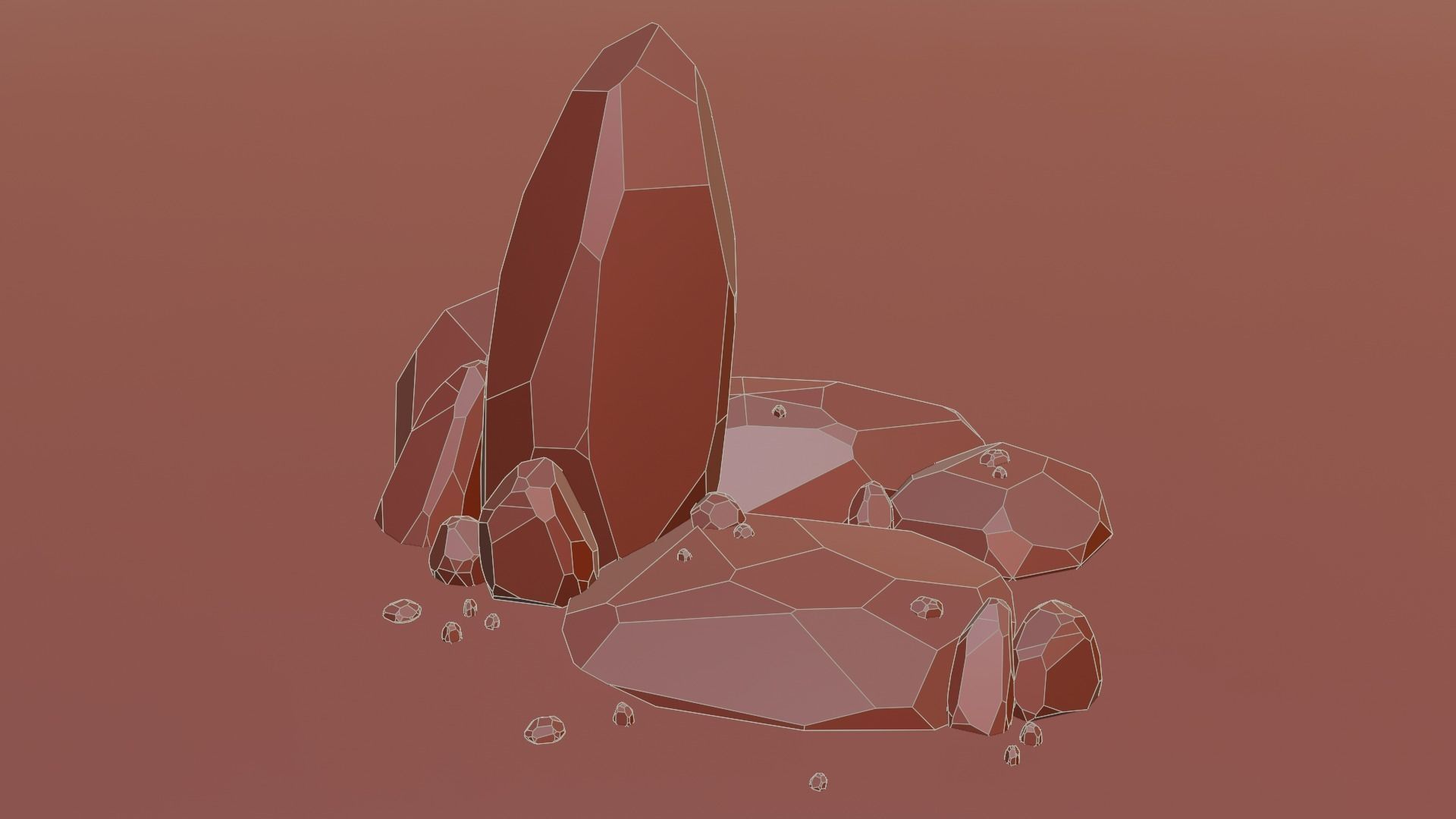 Low Poly Desert Pack 3D model_30