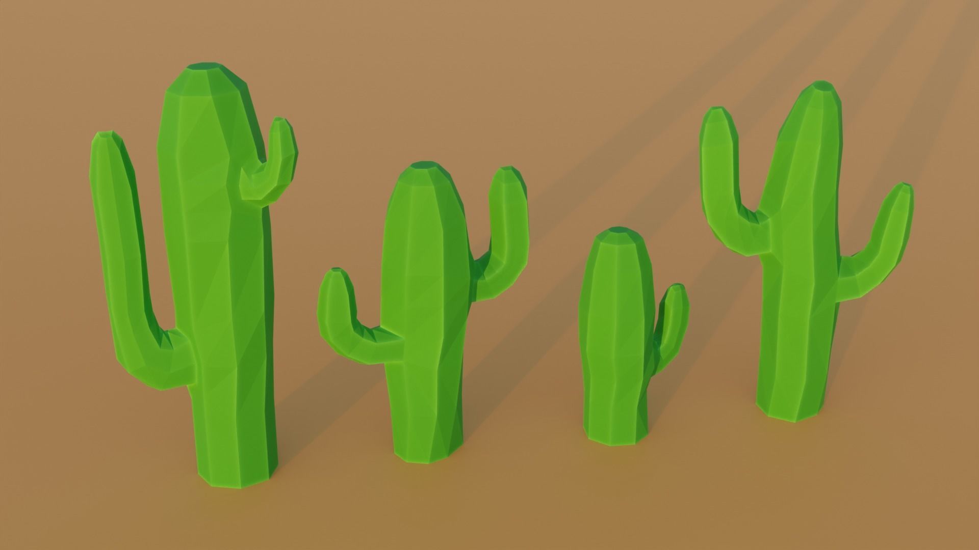 Low Poly Desert Pack 3D model_13