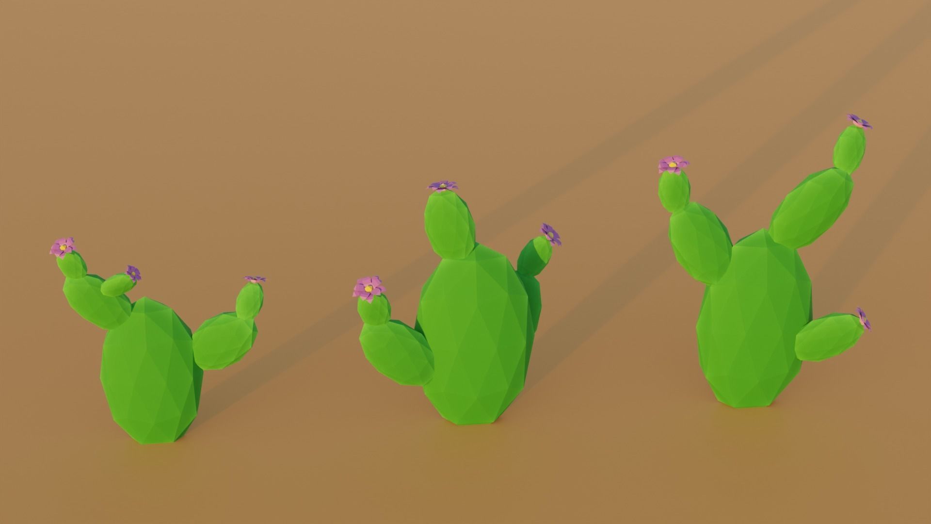 Low Poly Desert Pack 3D model_14