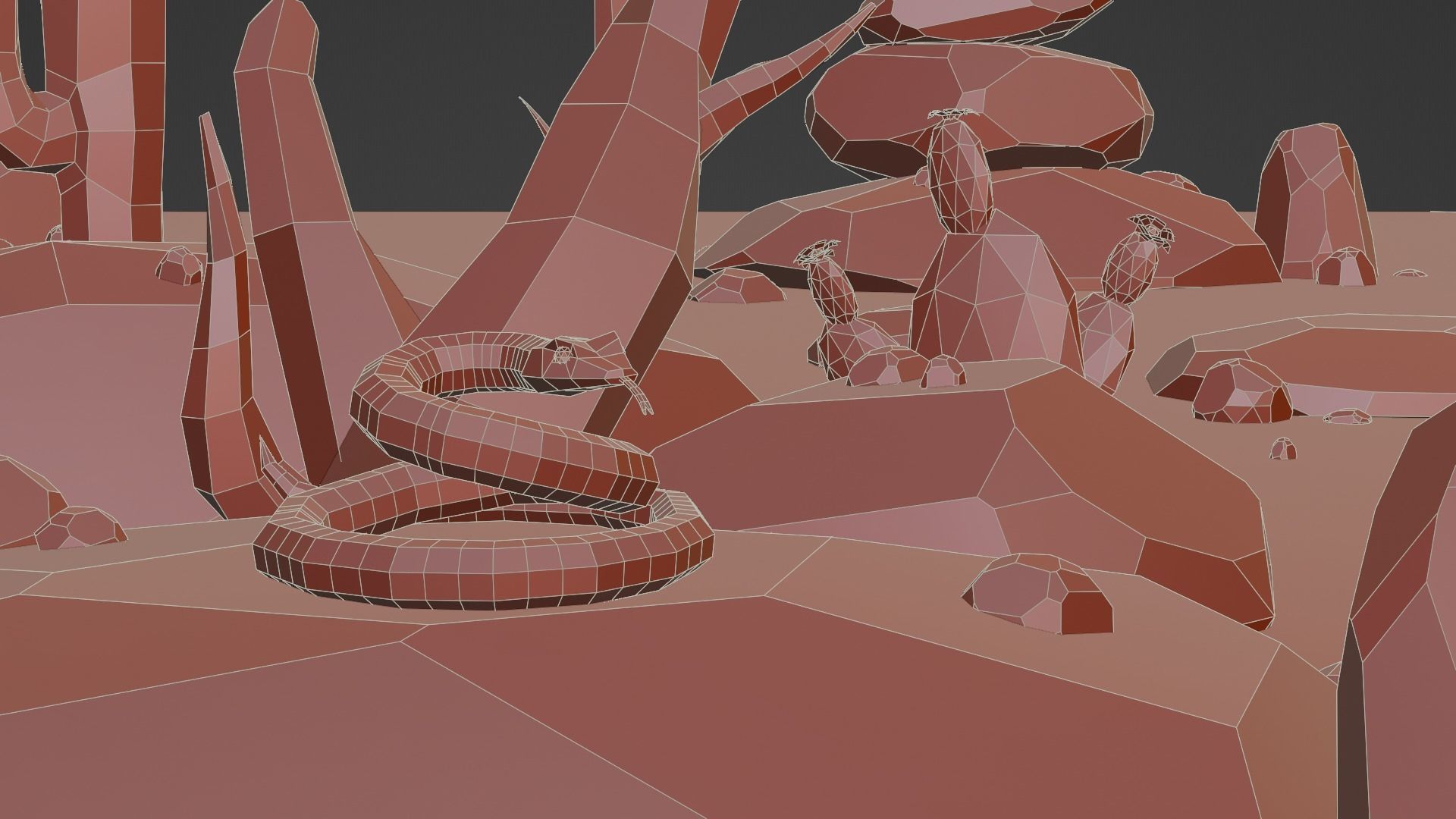 Low Poly Desert Pack 3D model_21