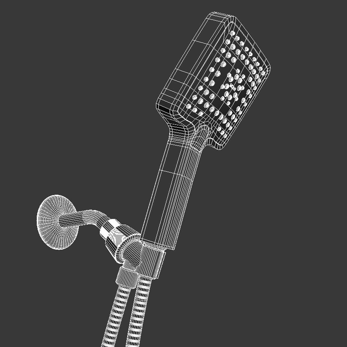 Moen Genta Chrome Handheld Shower 3D model CGTrader