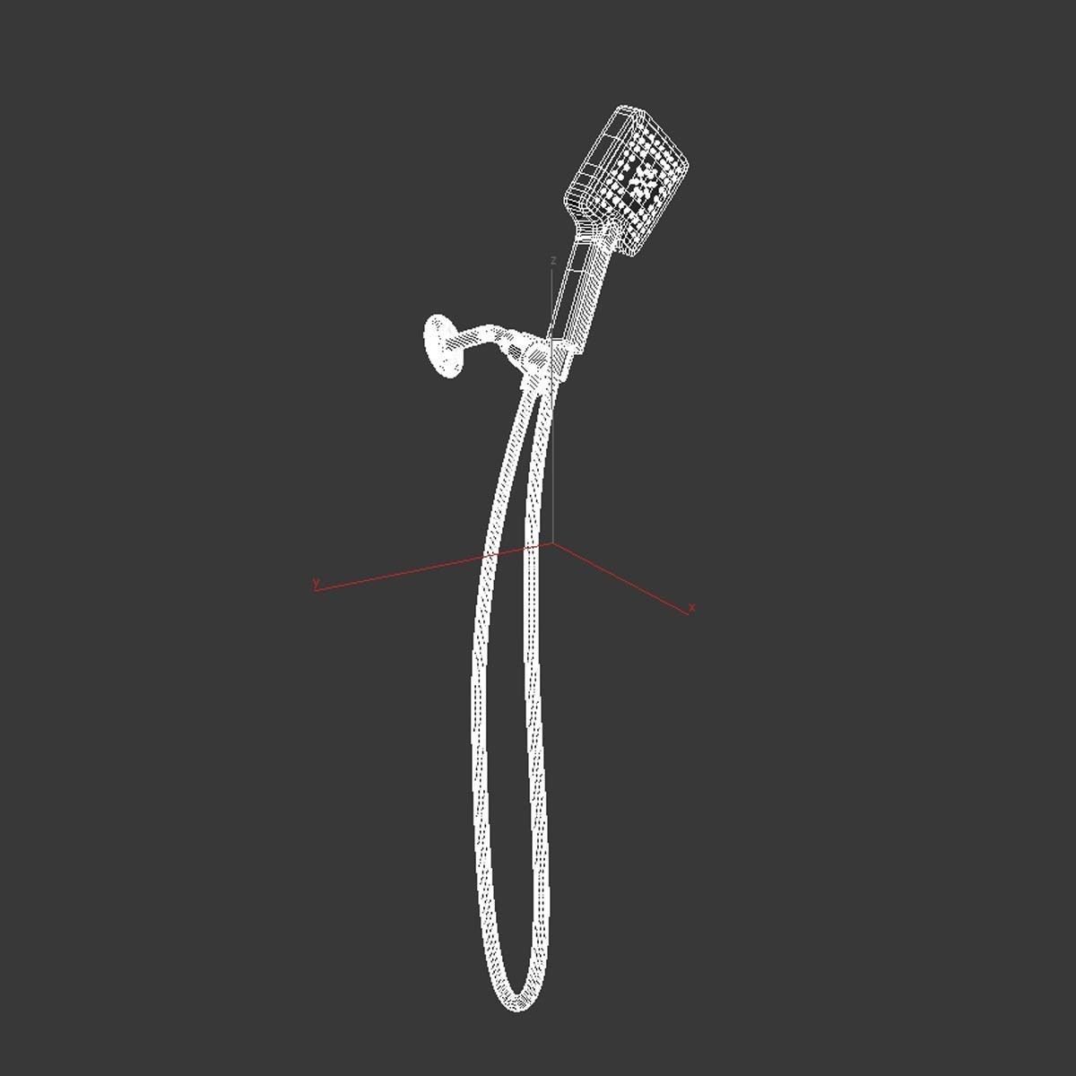Moen Genta Chrome Handheld Shower 3D model CGTrader
