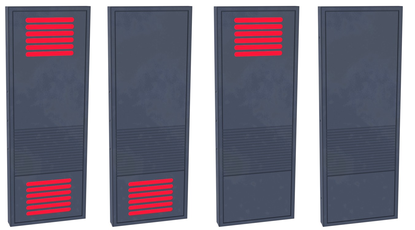 Death Star Wall Panel - 1 - 1-12 scale Blackseries 3D Model Collection_11