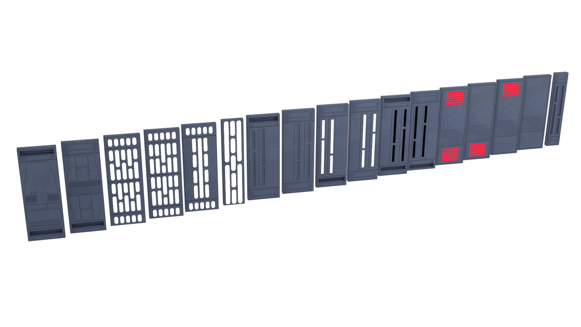 Death Star Wall Panel - 1 - 1-12 scale Blackseries 3D Model Collection_3