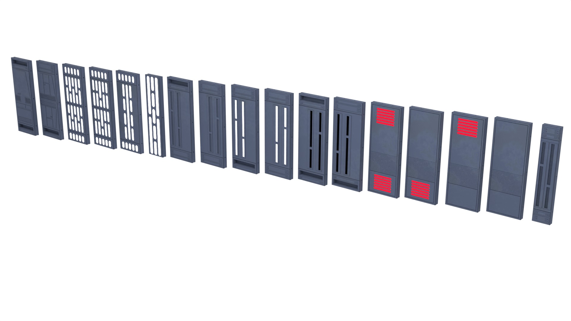 Death Star Wall Panel - 1 - 1-12 scale Blackseries 3D Model Collection_2