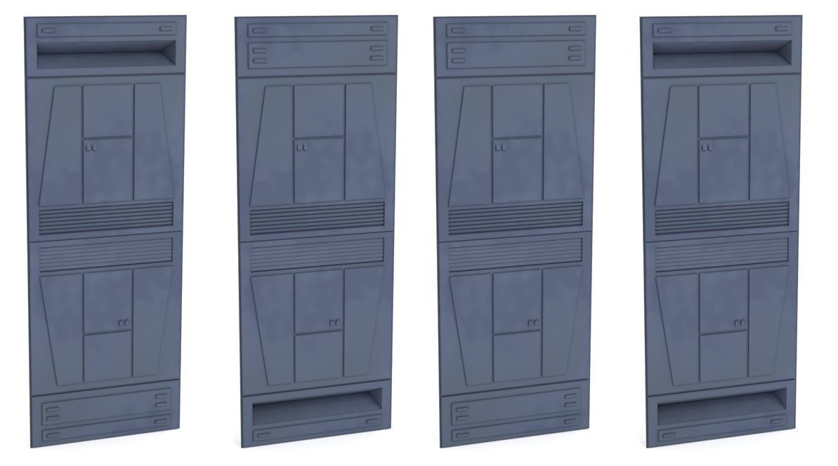 Death Star Wall Panel - 1 - 1-12 scale Blackseries 3D Model Collection_5