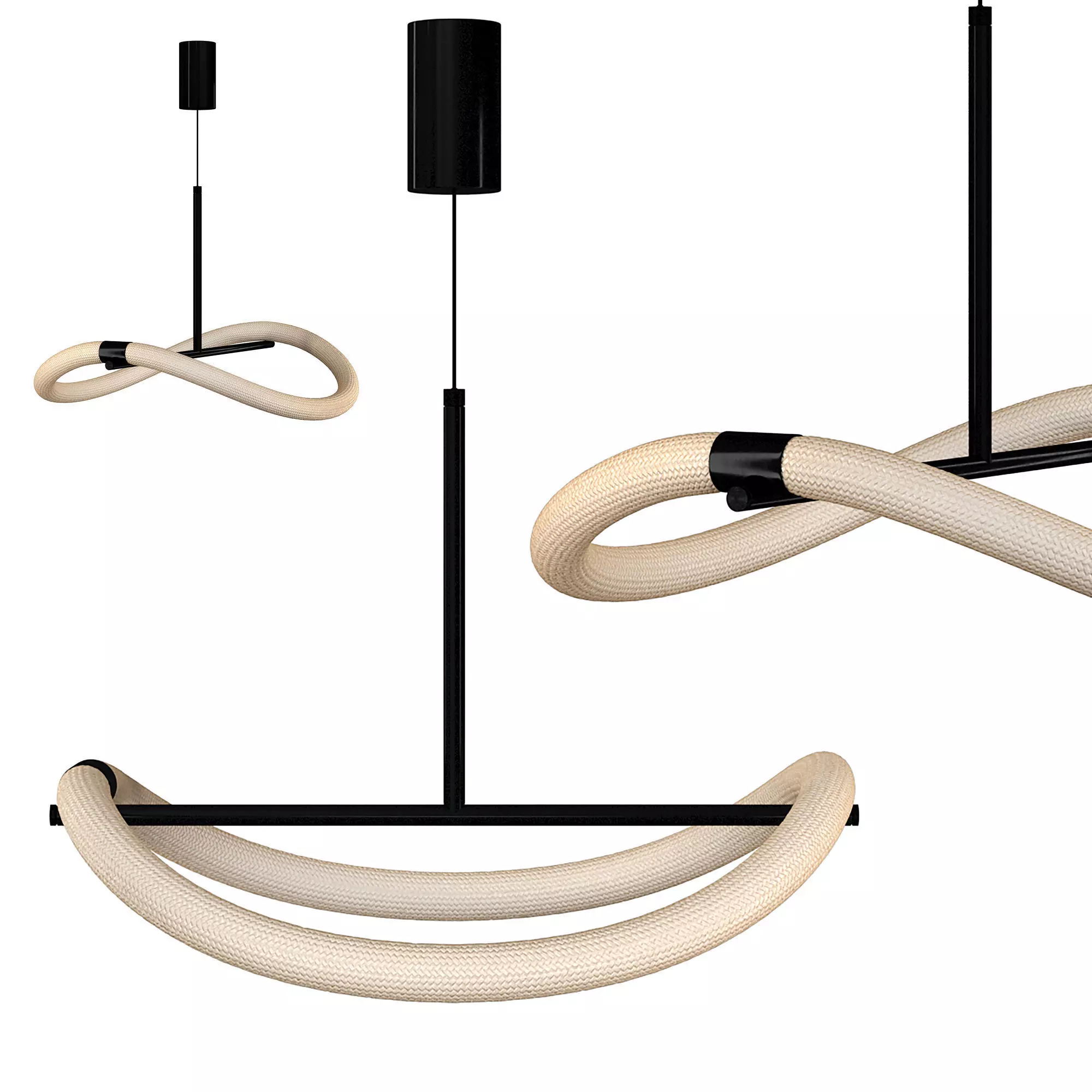 Levity Pendant Light 3D model_0