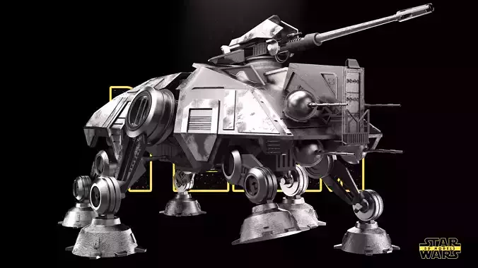 AT TE Ship Star Wars 3D Models Ready for 3D printing