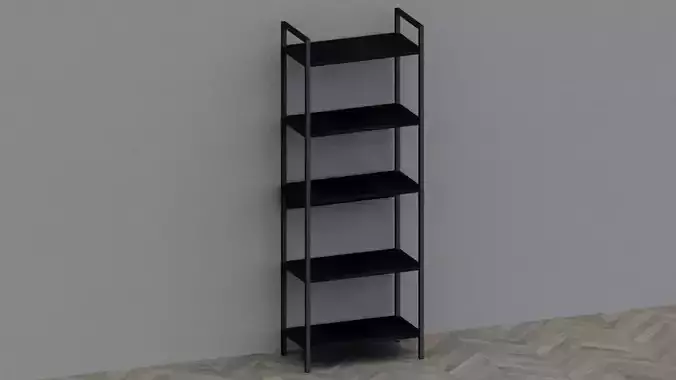 Shelving TISTRUP 5 Jysk Low-poly 3D model