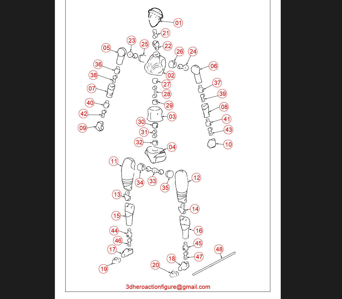 Atomic Heart Robot Sisters Action figure  3D print model_3
