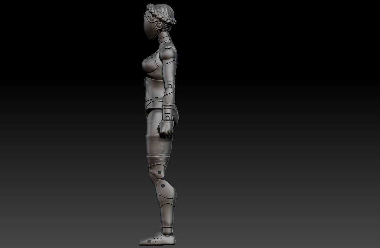 Atomic Heart Robot Sisters Action figure  3D print model_4