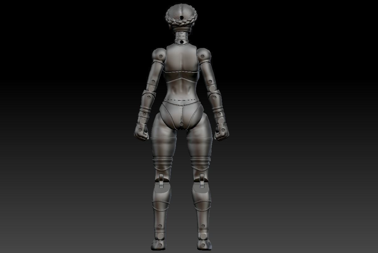 Atomic Heart Robot Sisters Action figure  3D print model_5