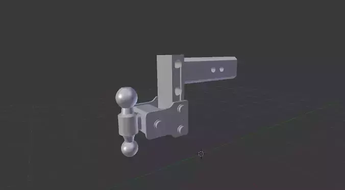 Custom Drop Hitch 3D model