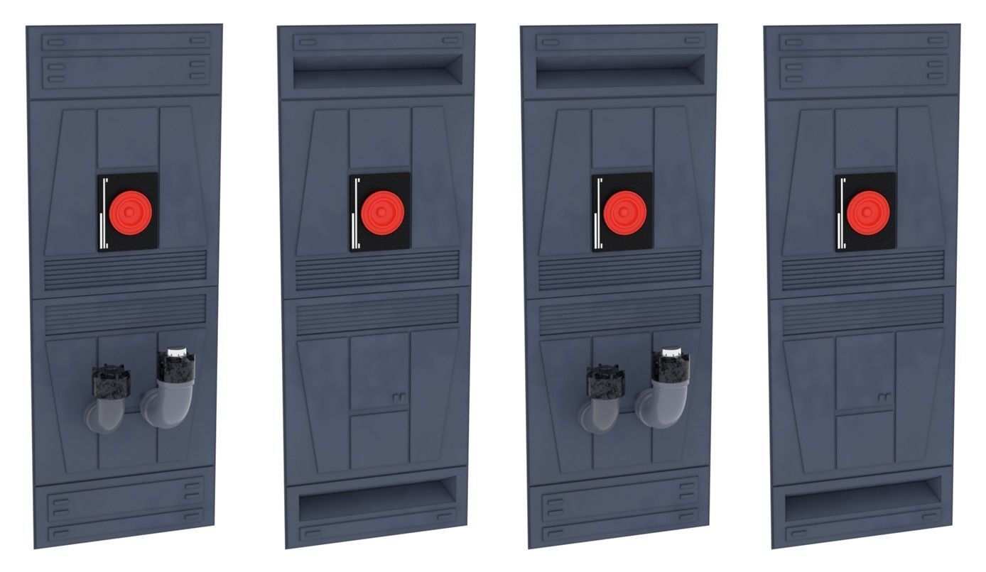 Death Star Wall Panel - 2 - 1-18 scale Kenner Hasbro 3D Model Collection_9