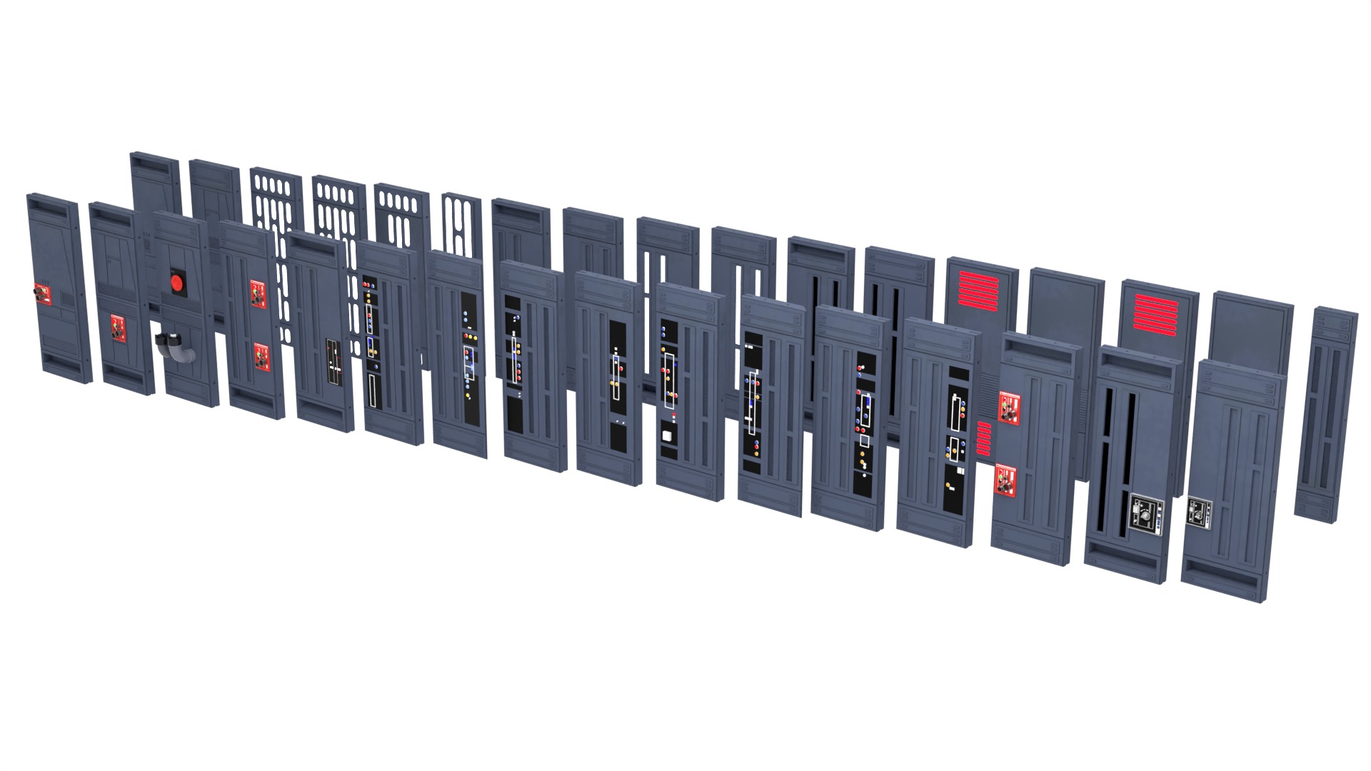 Death Star Wall Panel - 2 - 1-18 scale Kenner Hasbro 3D Model Collection_4