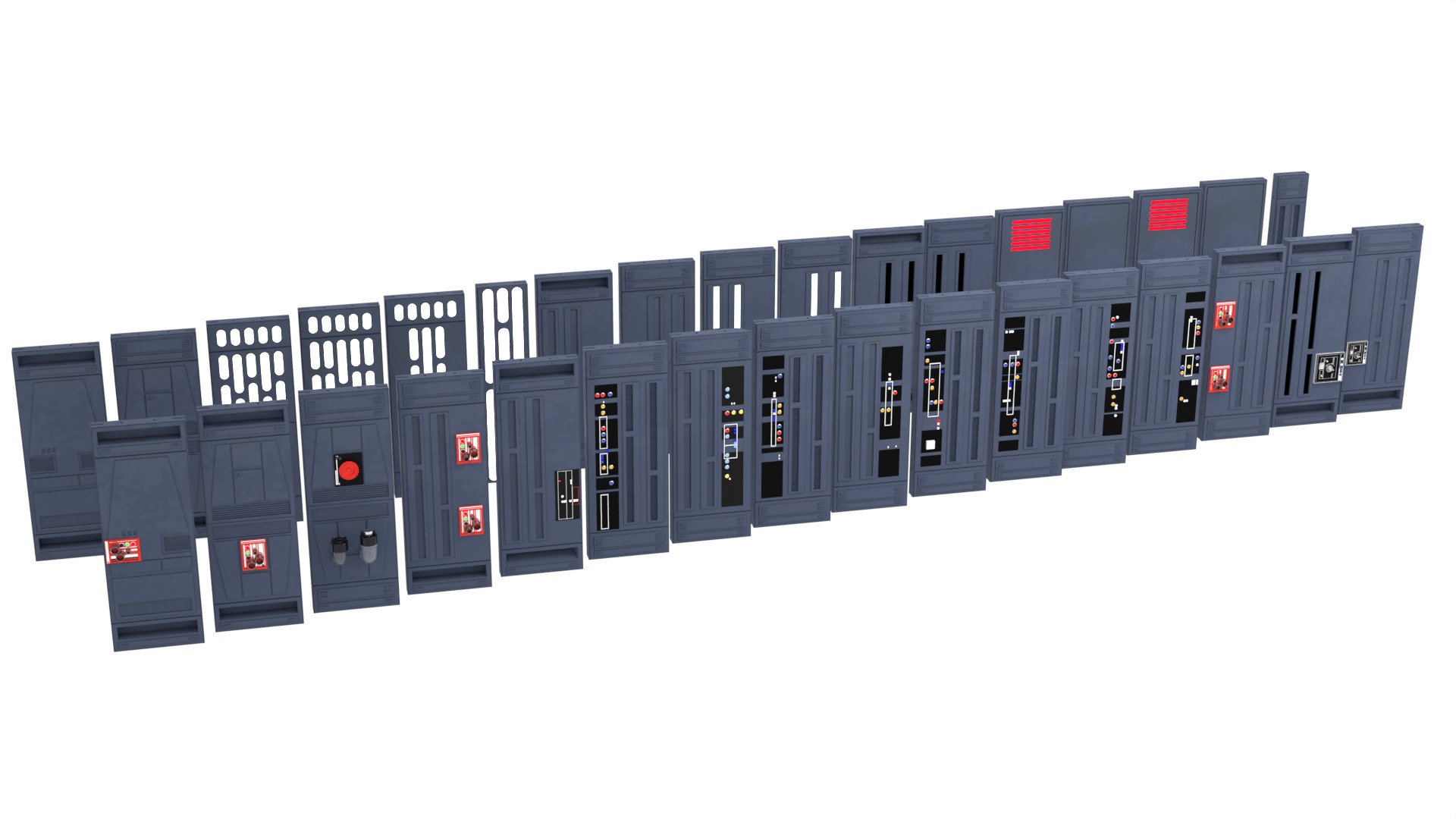 Death Star Wall Panel - 2 - 1-18 scale Kenner Hasbro 3D Model Collection_3