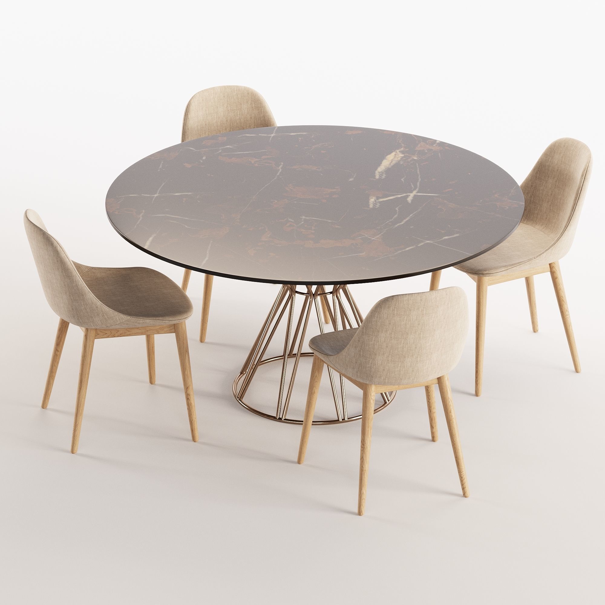 Dining Set 31 3D model_2
