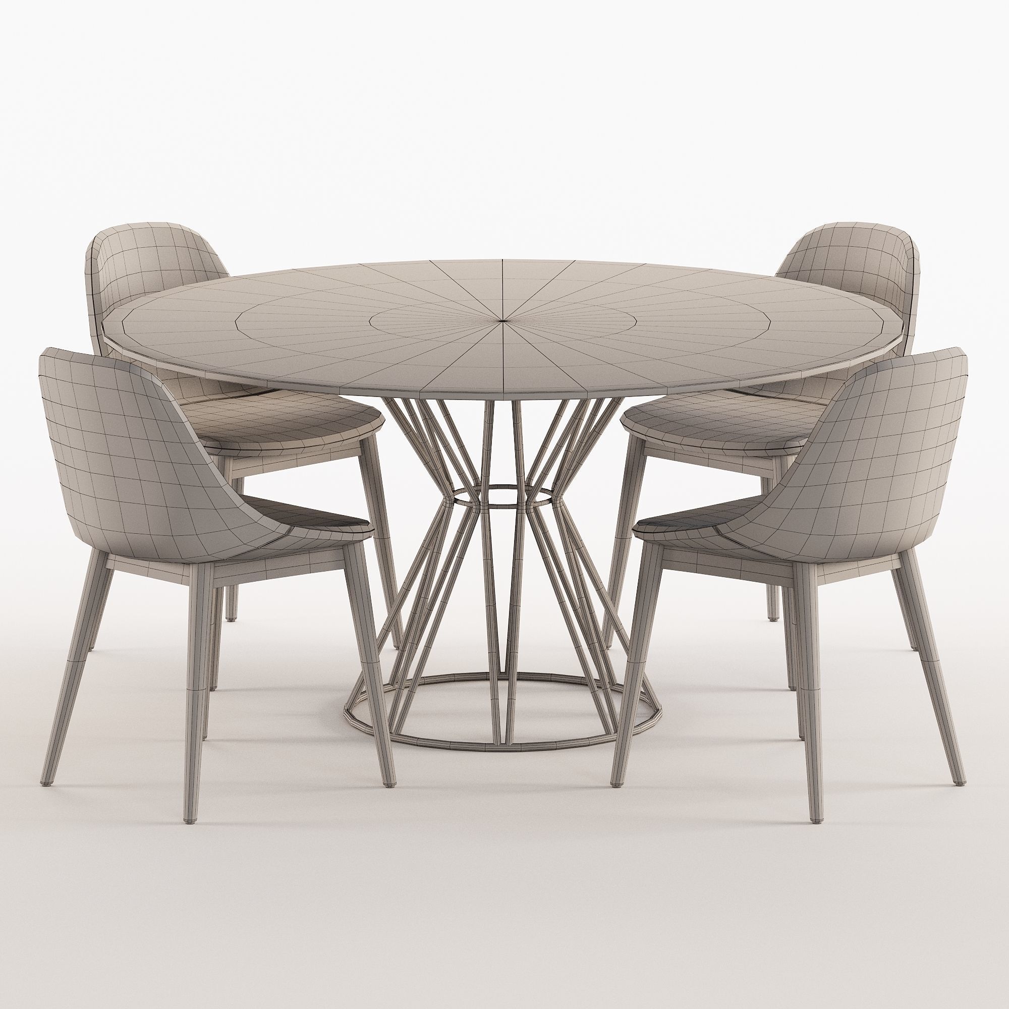 Dining Set 31 3D model_6
