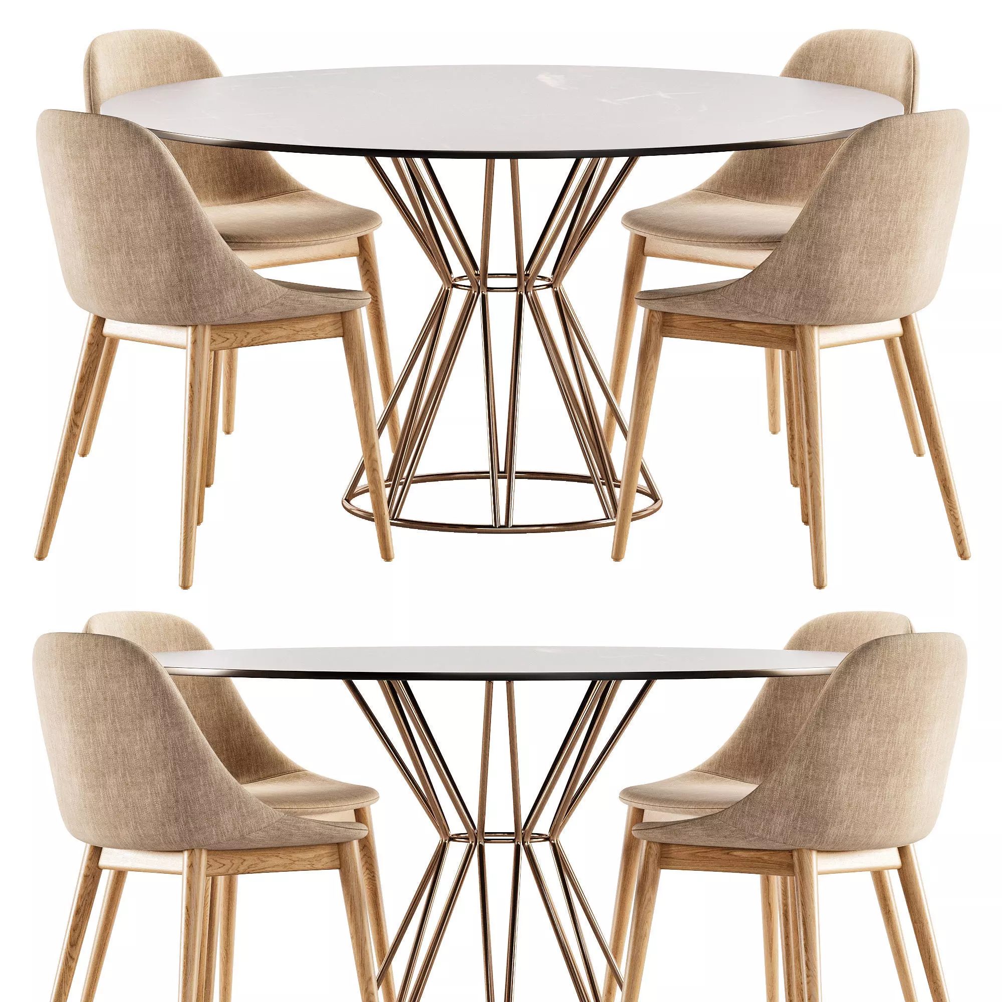 Dining Set 31 3D model_0