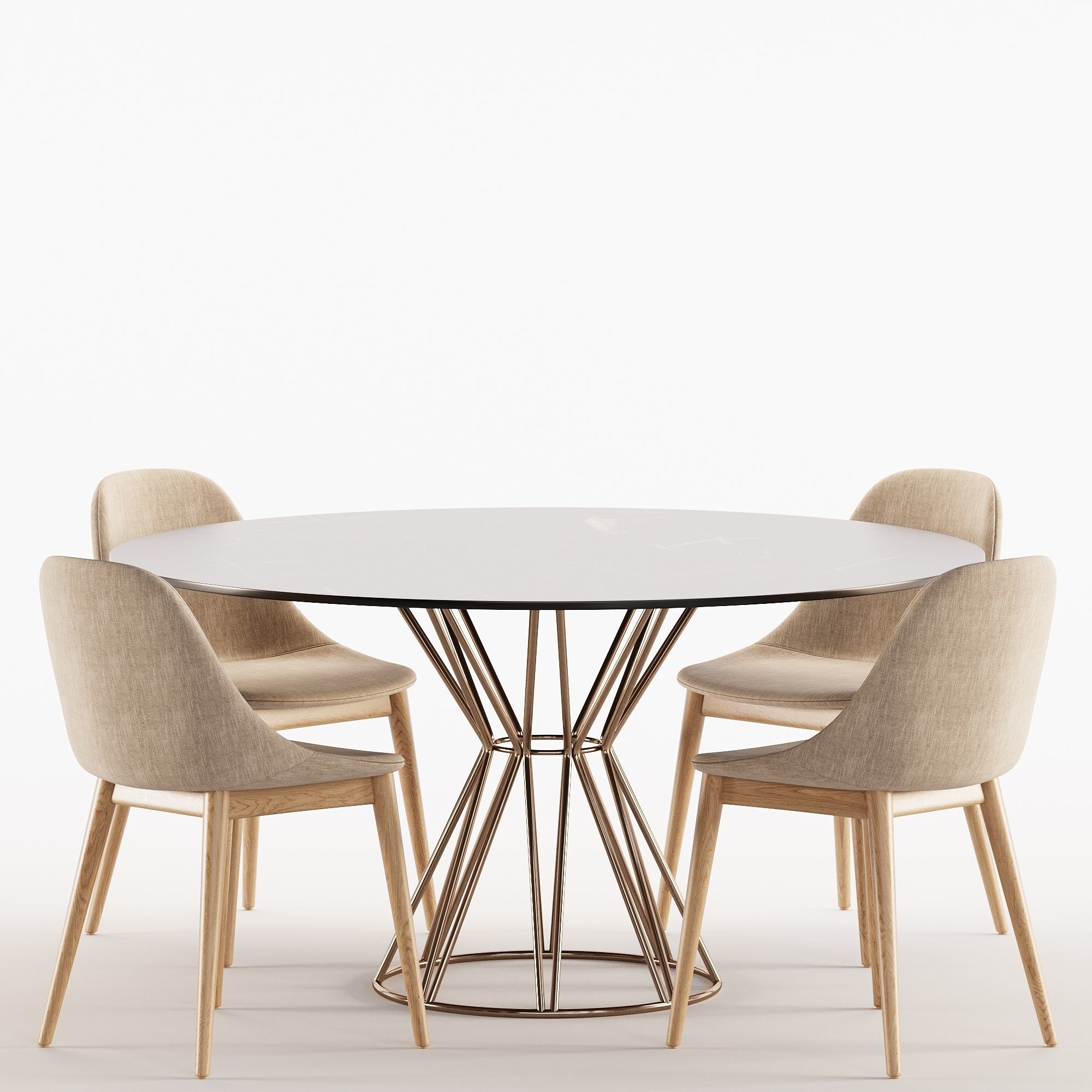 Dining Set 31 3D model_3
