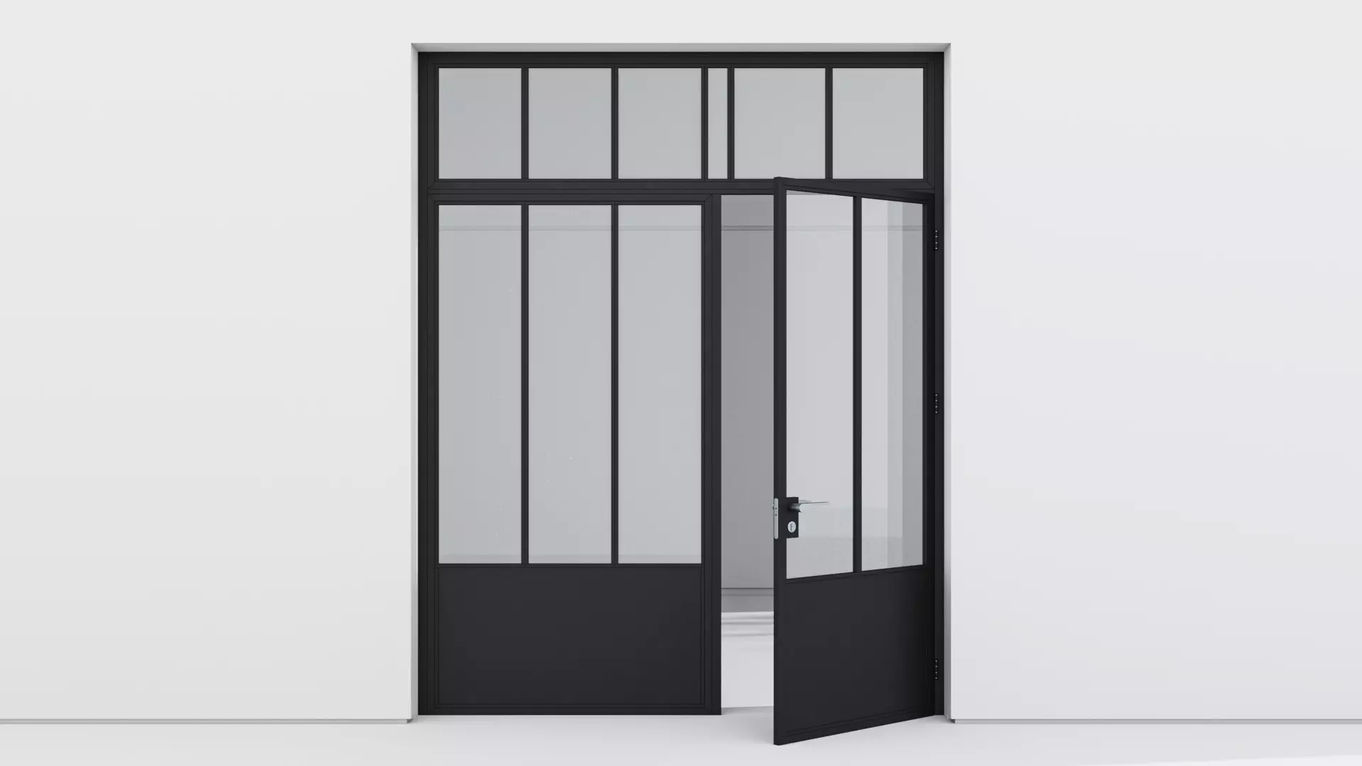 Aluminium door 217 3D model_0