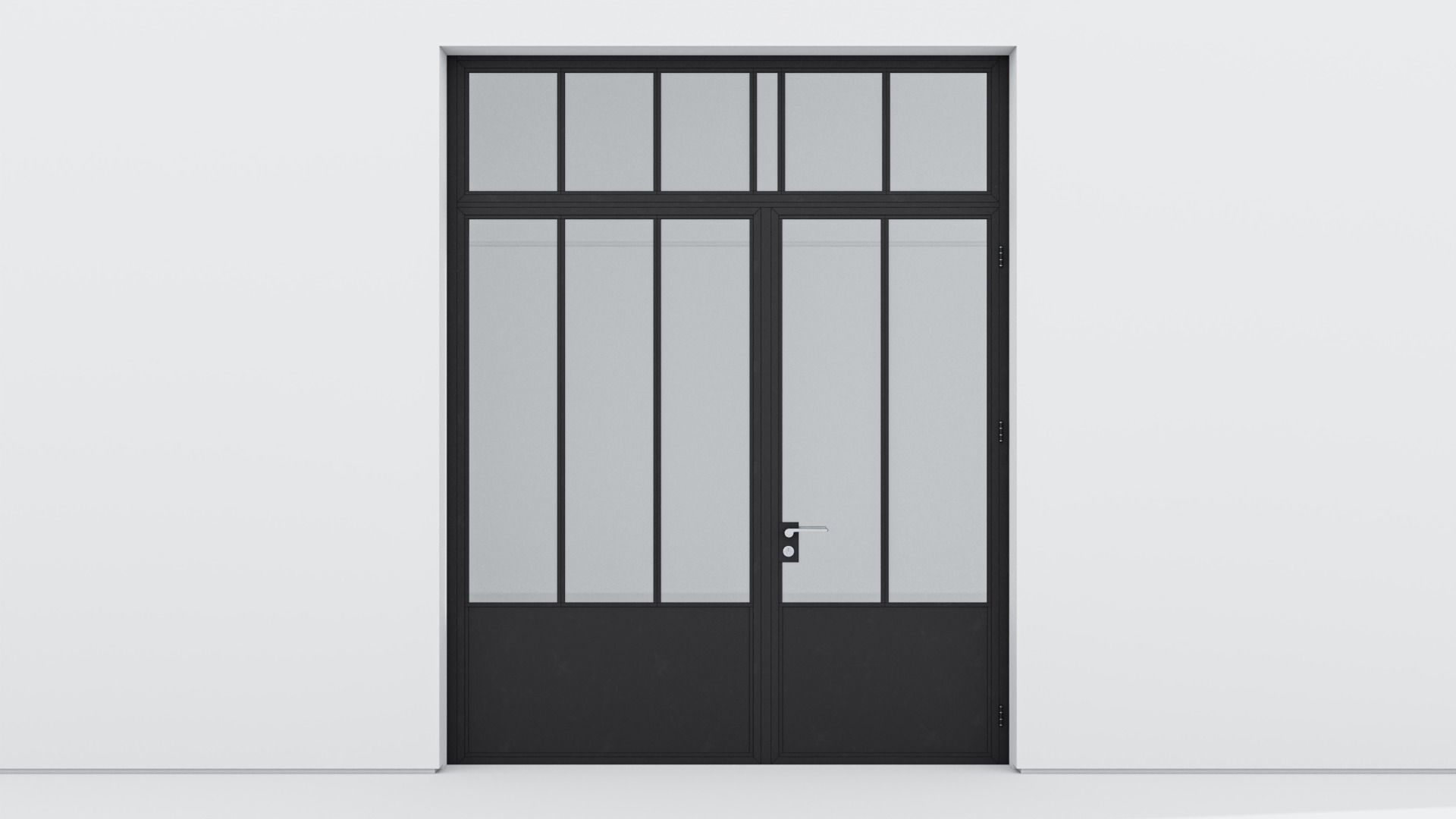 Aluminium door 217 3D model_1