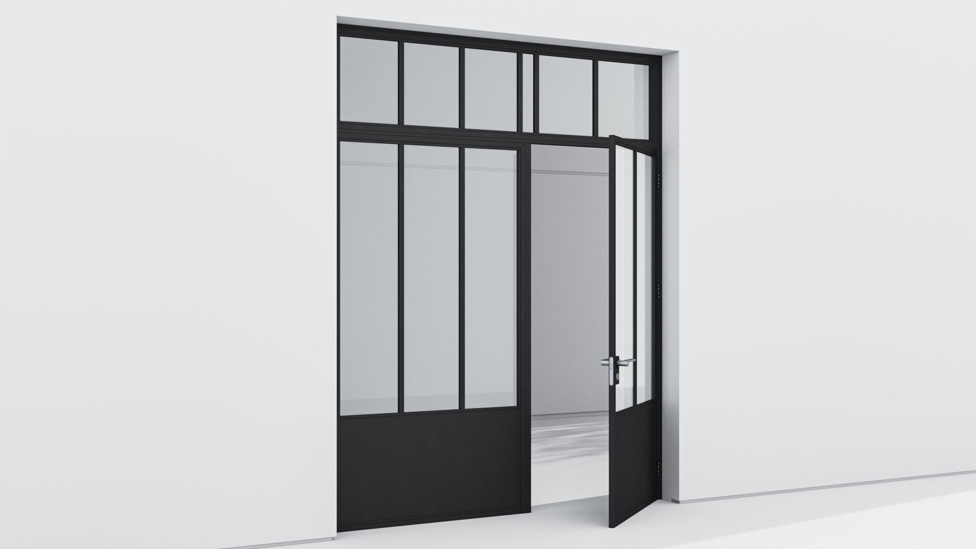 Aluminium door 217 3D model_3