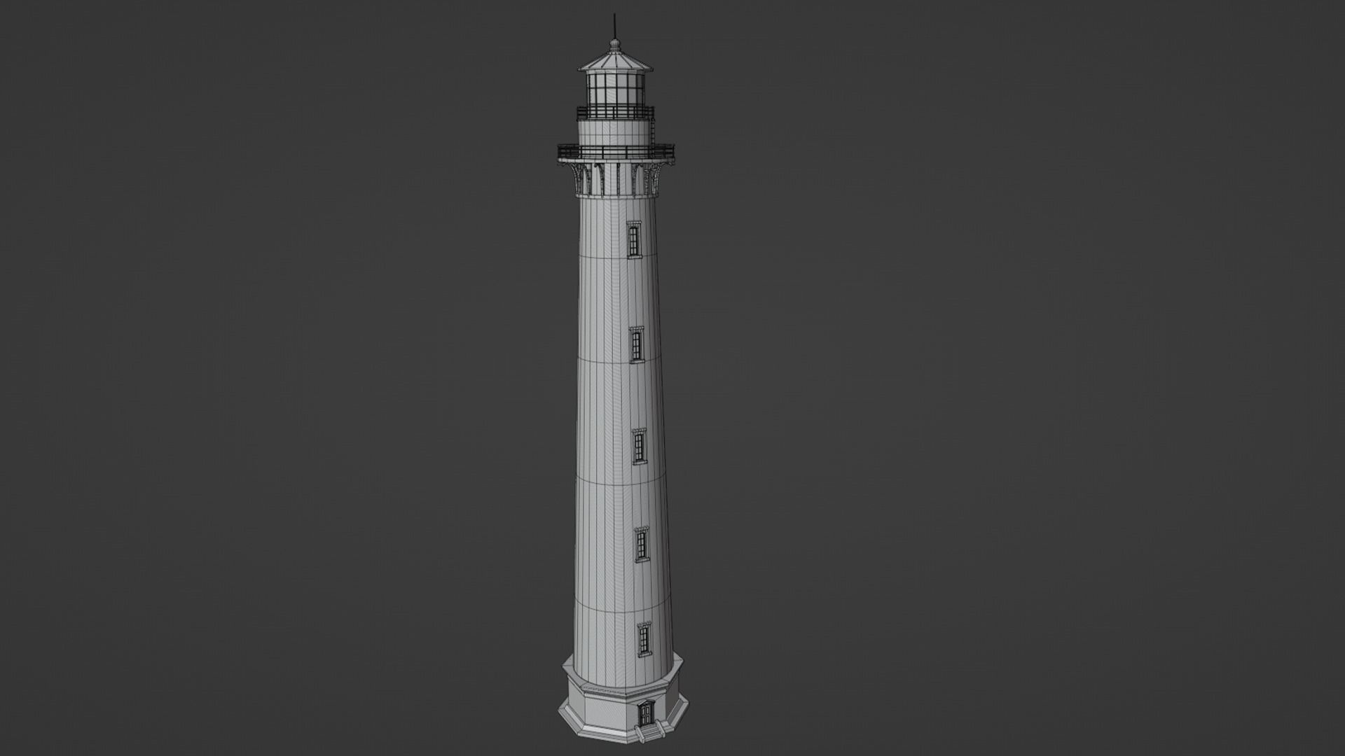 Lighthouse Low-poly 3D model_7