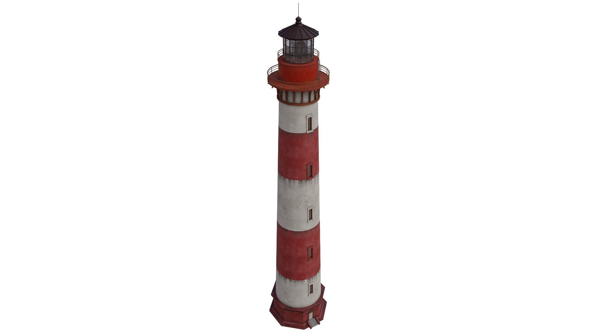 Lighthouse Low-poly 3D model_1