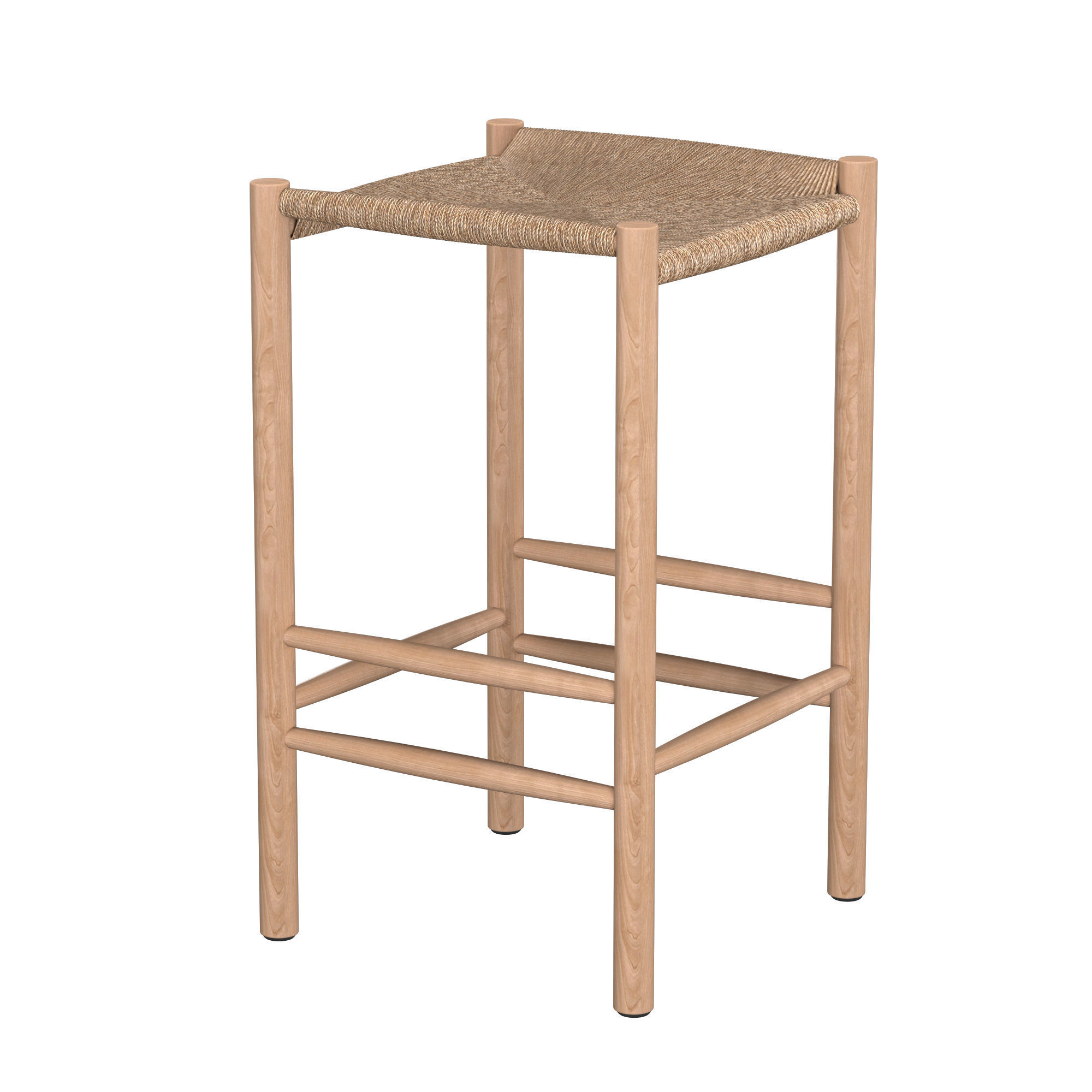 Olsen Timber Bar Stool 3D model_3