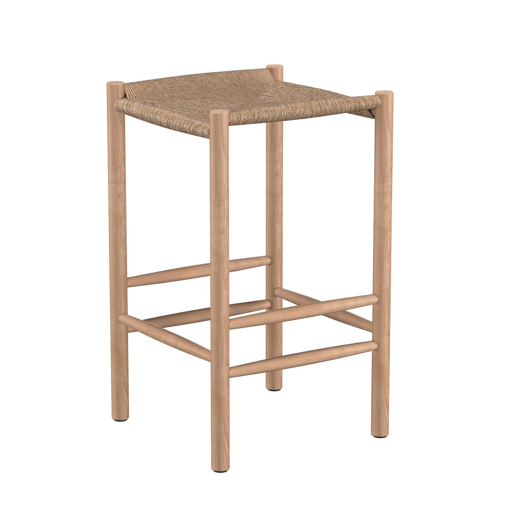 Olsen Timber Bar Stool 3D model_1