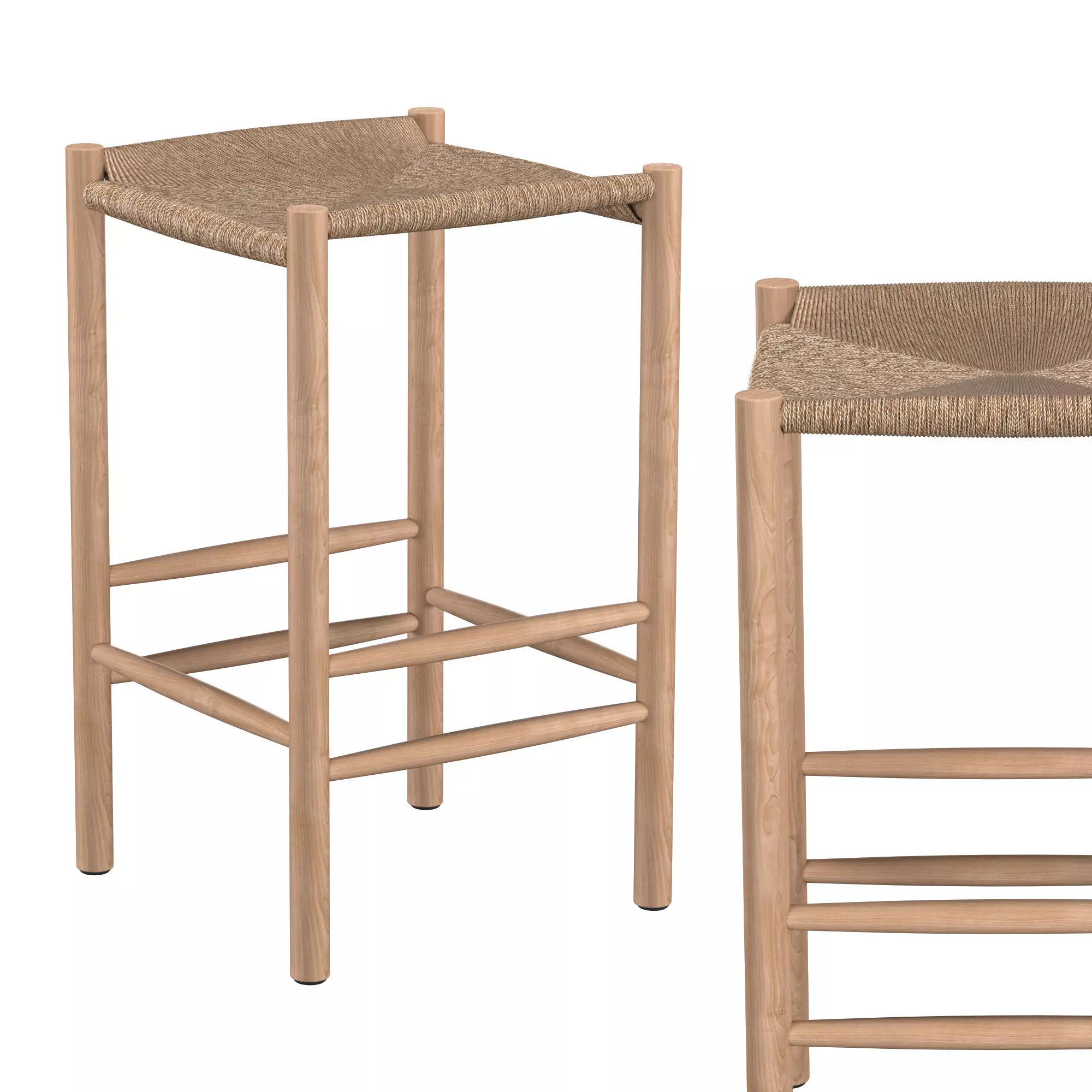 Olsen Timber Bar Stool 3D model_0