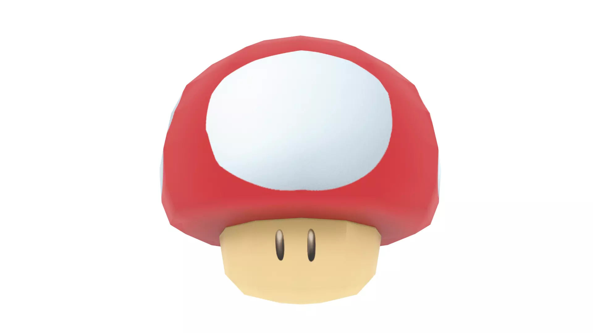 SuperMario Mushroom Low-poly 3D model_0