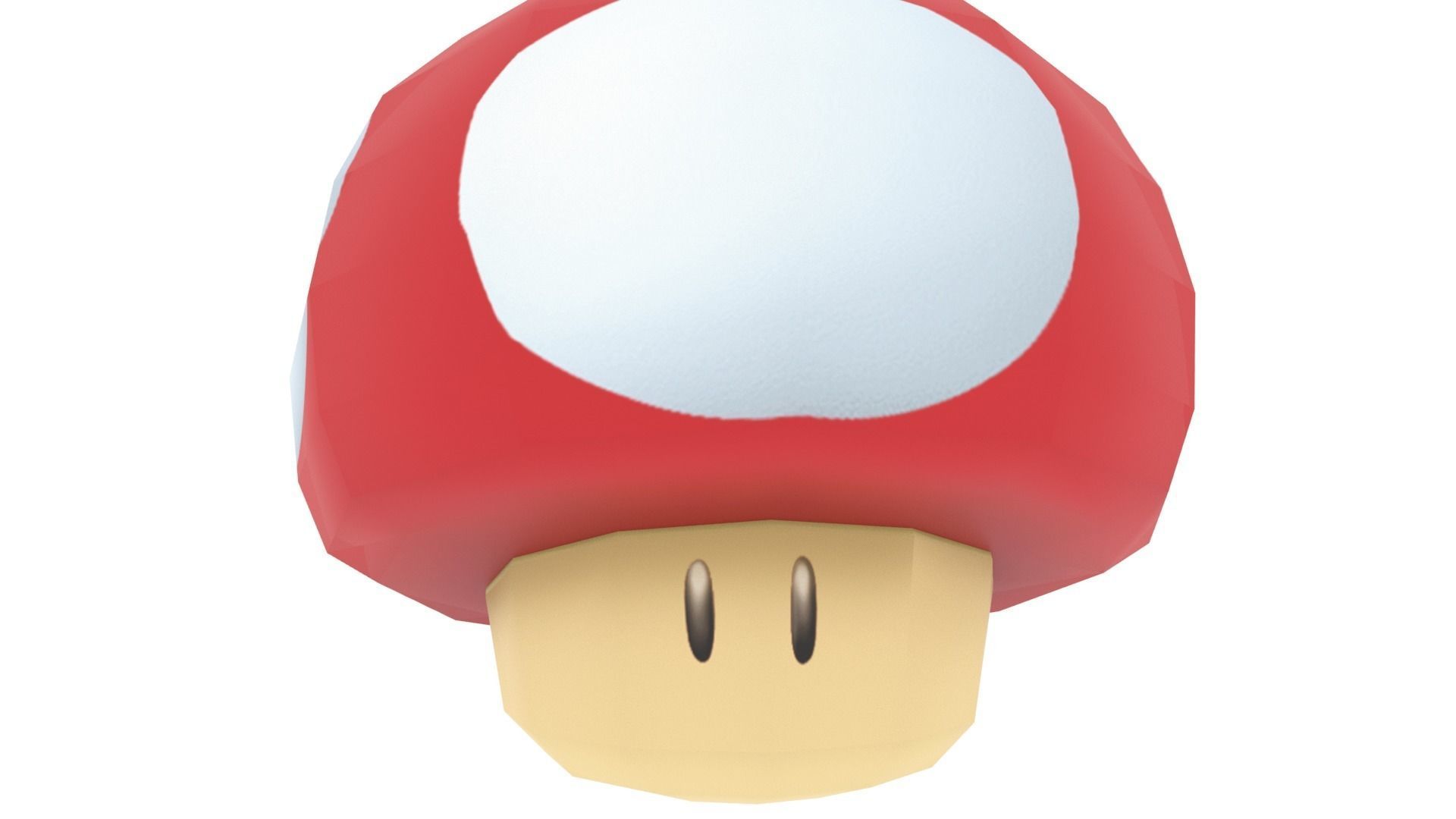 SuperMario Mushroom Low-poly 3D model_6