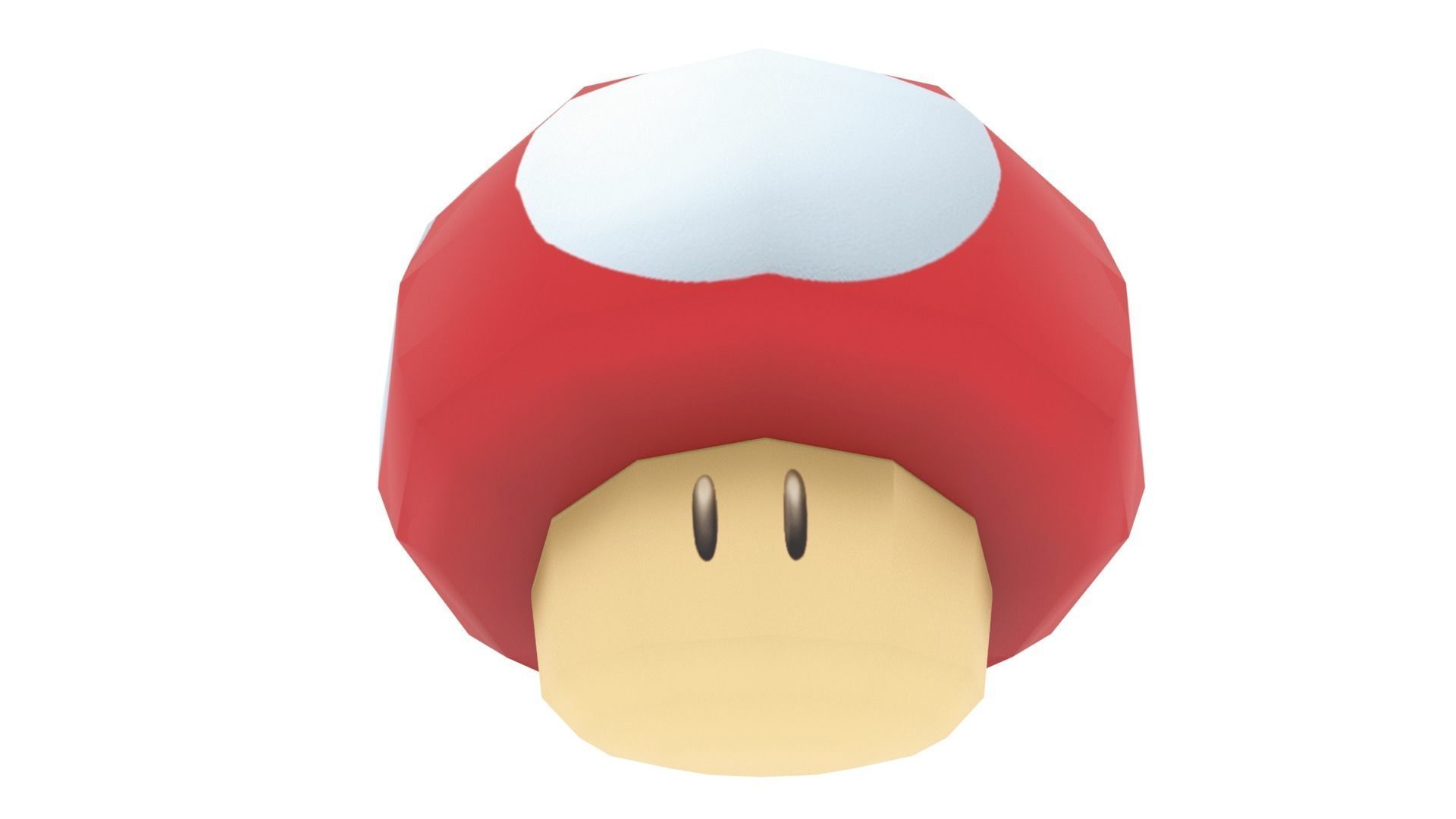 SuperMario Mushroom Low-poly 3D model_8