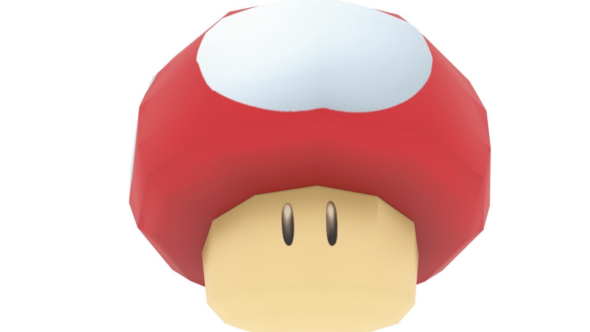 SuperMario Mushroom Low-poly 3D model_7