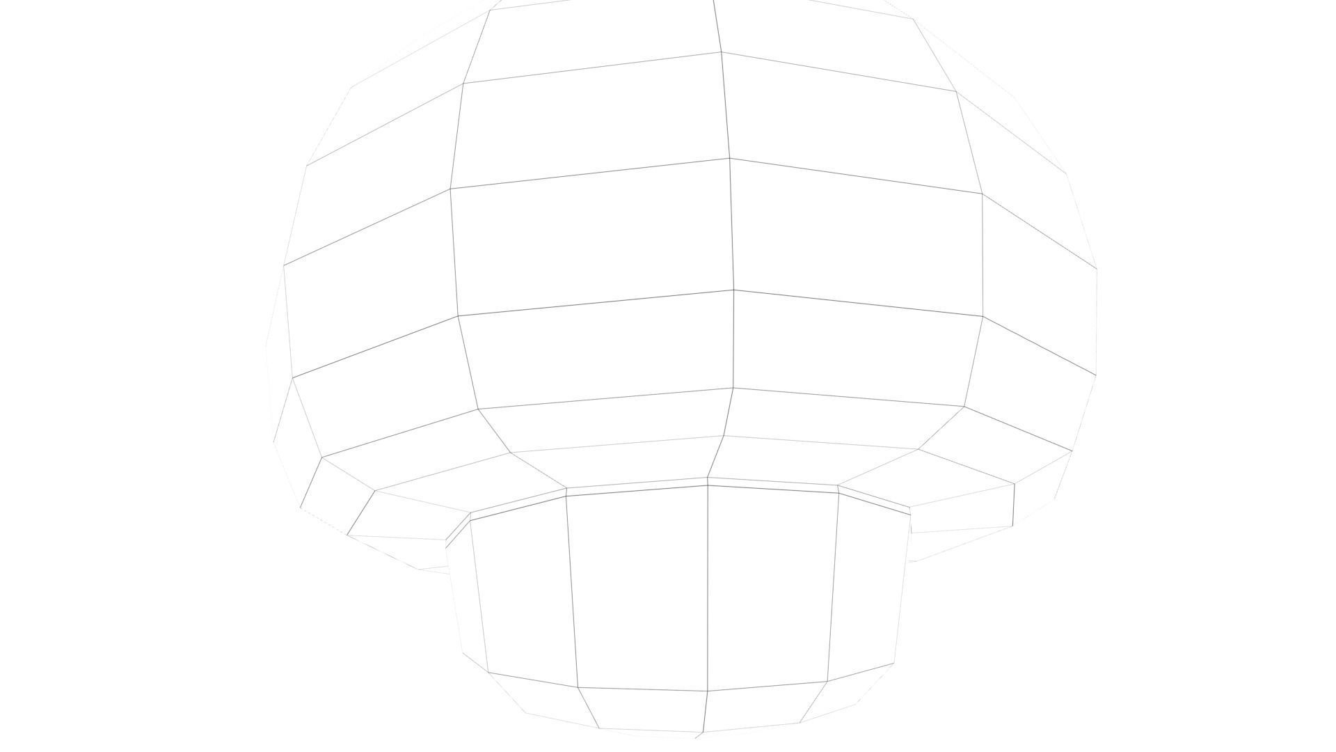 SuperMario Mushroom Low-poly 3D model_24