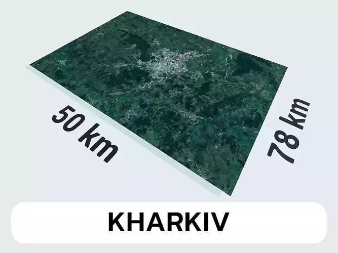 Kharkiv Ukraine City Landscape 3D Model
